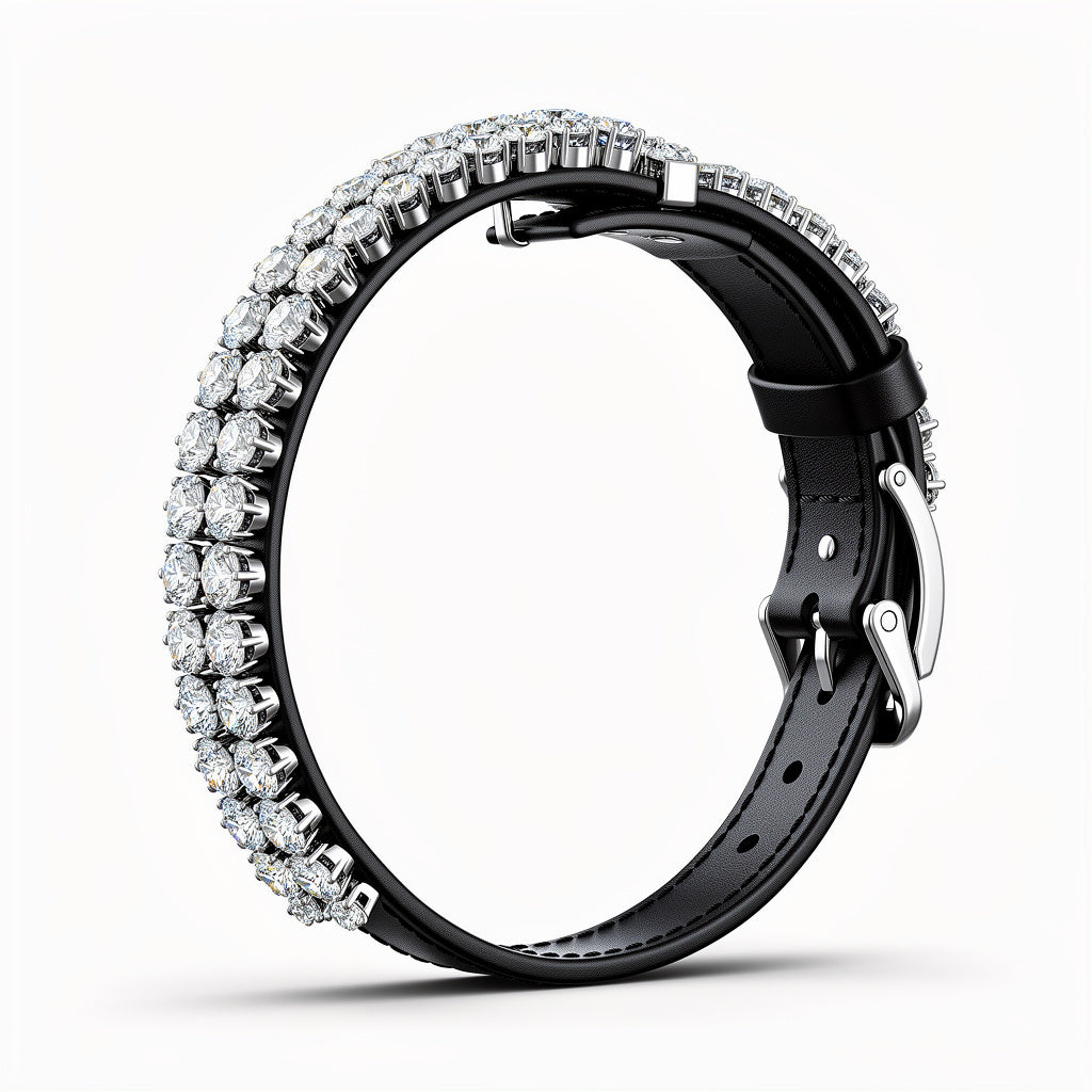 The Lux Paws Crystal Crown Collar