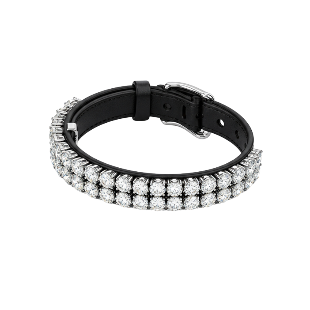 The Lux Paws Crystal Crown Collar